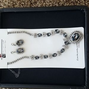 New Christina collection rhinestone necklace set